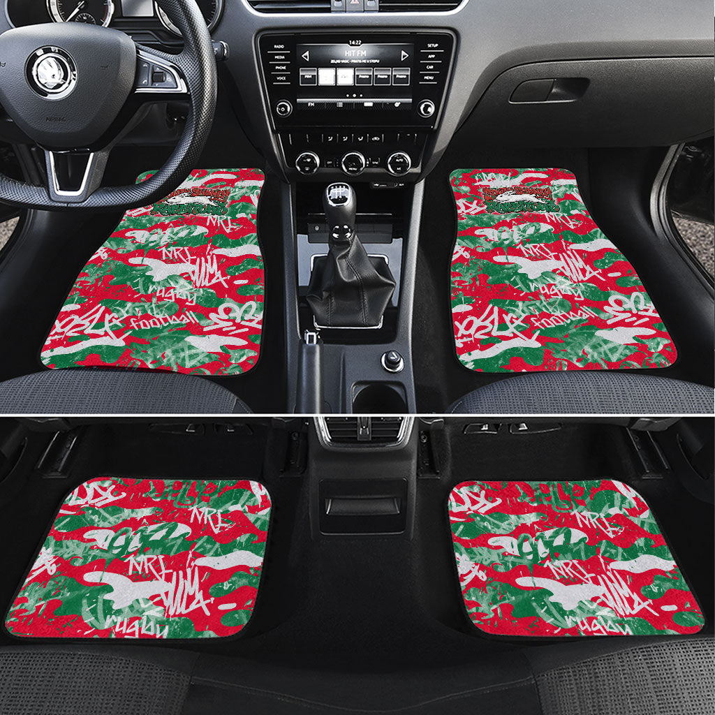 South Sydney Rabbitohs Rugby Car Mats Graffiti Typography Urban Camo Abstract Street Style