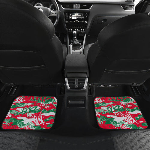 South Sydney Rabbitohs Rugby Car Mats Graffiti Typography Urban Camo Abstract Street Style