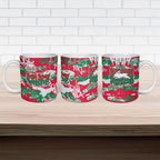 South Sydney Rabbitohs Rugby Ceramic Mug Graffiti Typography Urban Camo Abstract Street Style