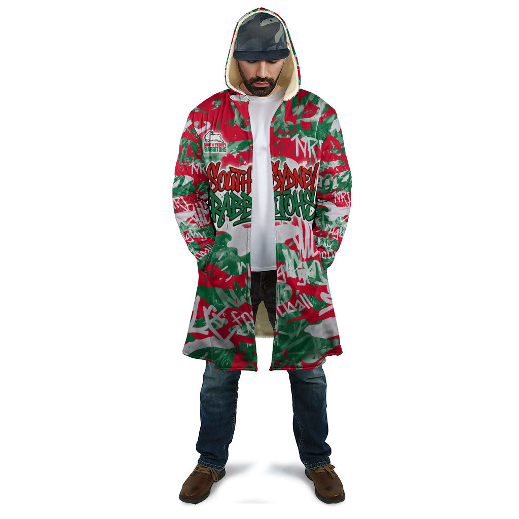 South Sydney Rabbitohs Rugby Cloak Graffiti Typography Urban Camo Abstract Street Style
