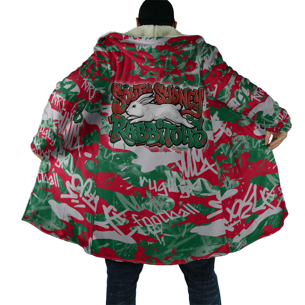 South Sydney Rabbitohs Rugby Cloak Graffiti Typography Urban Camo Abstract Street Style