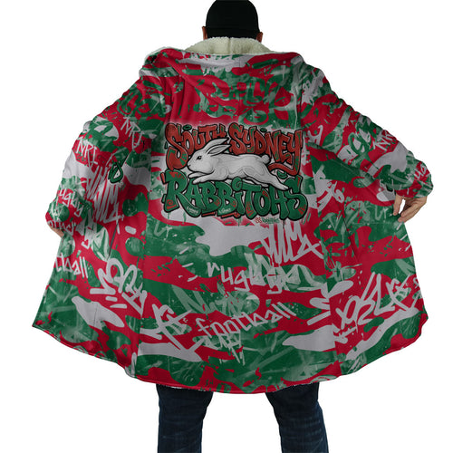 South Sydney Rabbitohs Rugby Cloak Graffiti Typography Urban Camo Abstract Street Style