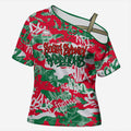 South Sydney Rabbitohs Rugby Cross Shoulder Shirt Graffiti Typography Urban Camo Abstract Street Style