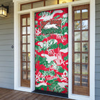 South Sydney Rabbitohs Rugby Door Cover Graffiti Typography Urban Camo Abstract Street Style