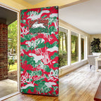 South Sydney Rabbitohs Rugby Door Cover Graffiti Typography Urban Camo Abstract Street Style