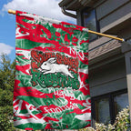 South Sydney Rabbitohs Rugby Garden Flag Graffiti Typography Urban Camo Abstract Street Style
