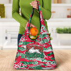 South Sydney Rabbitohs Rugby Grocery Bag Graffiti Typography Urban Camo Abstract Street Style