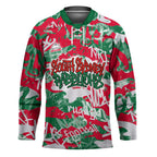 South Sydney Rabbitohs Rugby Hockey Jersey Graffiti Typography Urban Camo Abstract Street Style