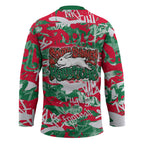 South Sydney Rabbitohs Rugby Hockey Jersey Graffiti Typography Urban Camo Abstract Street Style