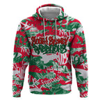 South Sydney Rabbitohs Rugby Hoodie Graffiti Typography Urban Camo Abstract Street Style