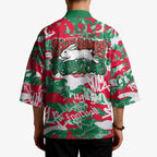 South Sydney Rabbitohs Rugby Kimono Graffiti Typography Urban Camo Abstract Street Style