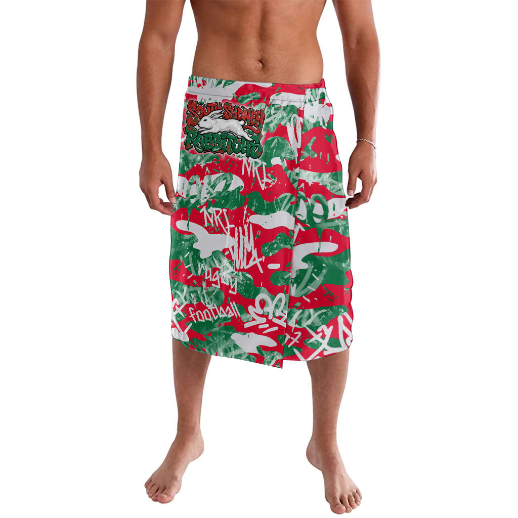 South Sydney Rabbitohs Rugby Lavalava Graffiti Typography Urban Camo Abstract Street Style