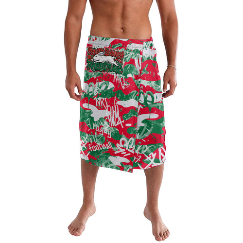 South Sydney Rabbitohs Rugby Lavalava Graffiti Typography Urban Camo Abstract Street Style