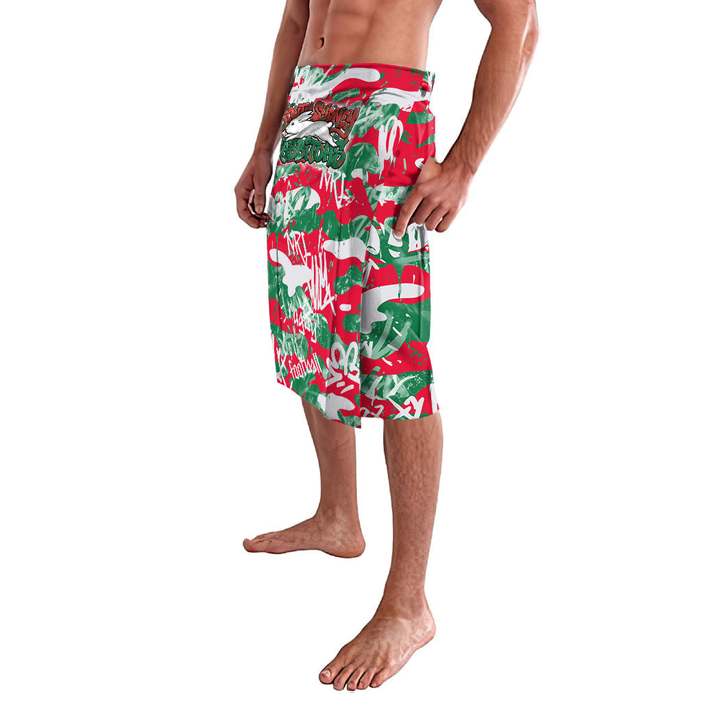 South Sydney Rabbitohs Rugby Lavalava Graffiti Typography Urban Camo Abstract Street Style
