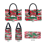 South Sydney Rabbitohs Rugby Leather Bag Graffiti Typography Urban Camo Abstract Street Style
