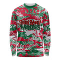 South Sydney Rabbitohs Rugby Long Sleeve Shirt Graffiti Typography Urban Camo Abstract Street Style