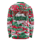 South Sydney Rabbitohs Rugby Long Sleeve Shirt Graffiti Typography Urban Camo Abstract Street Style