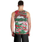 South Sydney Rabbitohs Rugby Men Tank Top Graffiti Typography Urban Camo Abstract Street Style