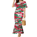 South Sydney Rabbitohs Rugby Mermaid Dress Graffiti Typography Urban Camo Abstract Street Style