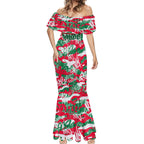 South Sydney Rabbitohs Rugby Mermaid Dress Graffiti Typography Urban Camo Abstract Street Style