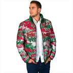 South Sydney Rabbitohs Rugby Padded Jacket Graffiti Typography Urban Camo Abstract Street Style
