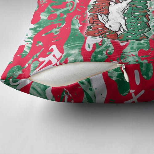 South Sydney Rabbitohs Rugby Pillow Cover Graffiti Typography Urban Camo Abstract Street Style