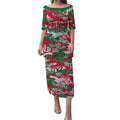 South Sydney Rabbitohs Rugby Puletasi Graffiti Typography Urban Camo Abstract Street Style