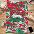 South Sydney Rabbitohs Rugby Puzzle Graffiti Typography Urban Camo Abstract Street Style