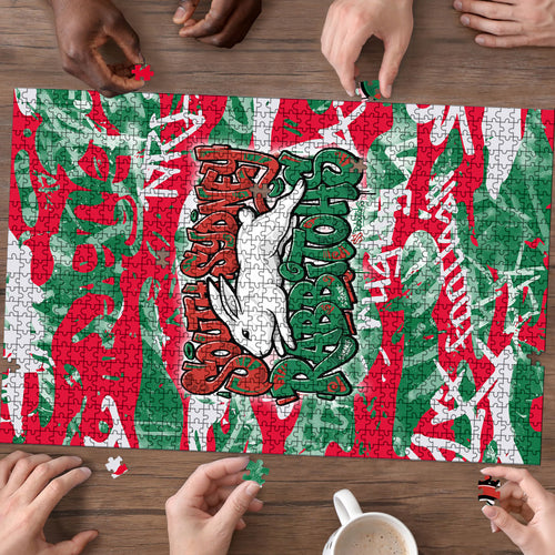 South Sydney Rabbitohs Rugby Puzzle Graffiti Typography Urban Camo Abstract Street Style