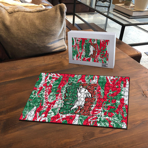 South Sydney Rabbitohs Rugby Puzzle Graffiti Typography Urban Camo Abstract Street Style