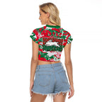 South Sydney Rabbitohs Rugby Raglan Cropped T Shirt Graffiti Typography Urban Camo Abstract Street Style