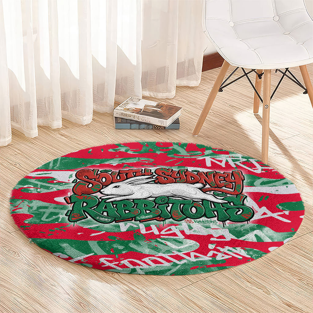 South Sydney Rabbitohs Rugby Round Carpet Graffiti Typography Urban Camo Abstract Street Style