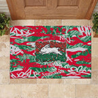 South Sydney Rabbitohs Rugby Rubber Doormat Graffiti Typography Urban Camo Abstract Street Style