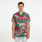 South Sydney Rabbitohs Rugby Scrub Top Graffiti Typography Urban Camo Abstract Street Style