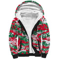 South Sydney Rabbitohs Rugby Sherpa Hoodie Graffiti Typography Urban Camo Abstract Street Style