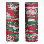 South Sydney Rabbitohs Rugby Skinny Tumbler Graffiti Typography Urban Camo Abstract Street Style