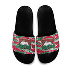 South Sydney Rabbitohs Rugby Slide Sandals Graffiti Typography Urban Camo Abstract Street Style