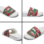 South Sydney Rabbitohs Rugby Slide Sandals Graffiti Typography Urban Camo Abstract Street Style