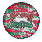 South Sydney Rabbitohs Rugby Spare Tire Cover Graffiti Typography Urban Camo Abstract Street Style