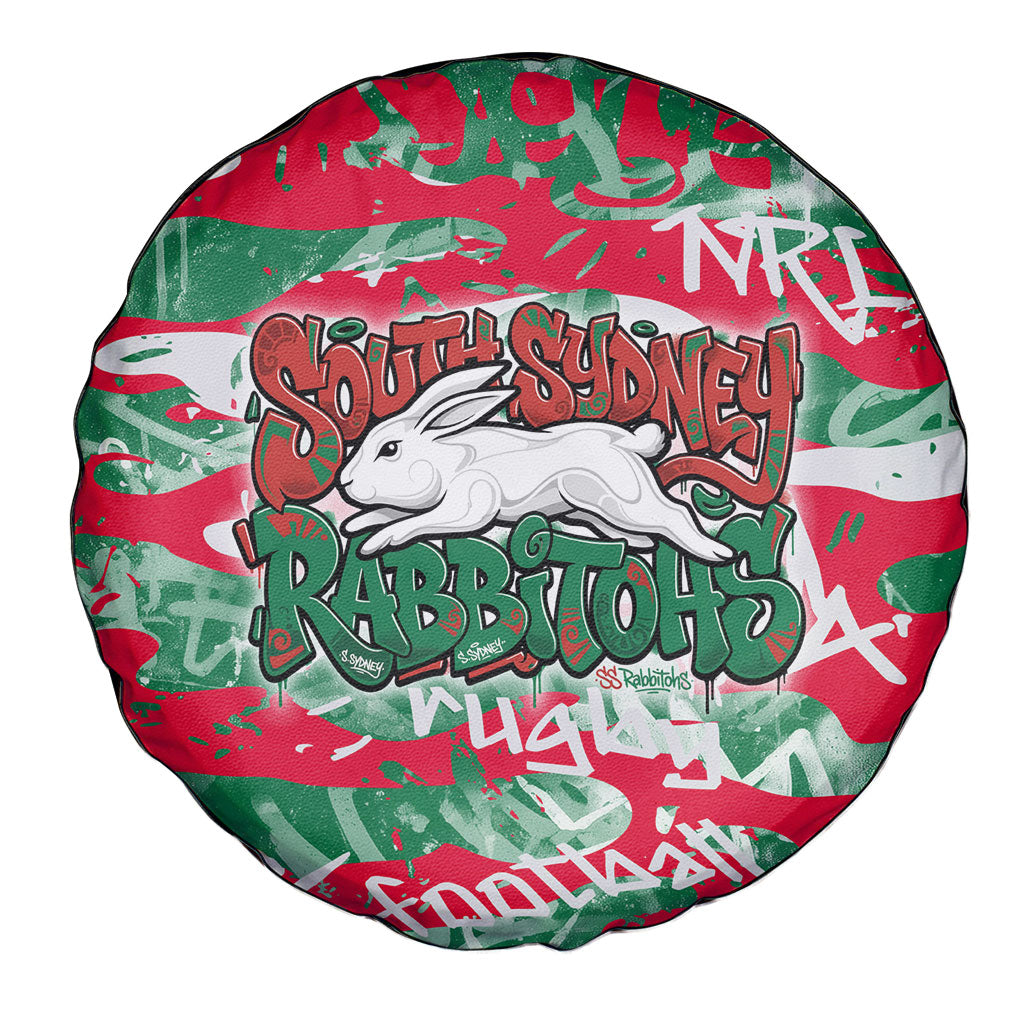 South Sydney Rabbitohs Rugby Spare Tire Cover Graffiti Typography Urban Camo Abstract Street Style