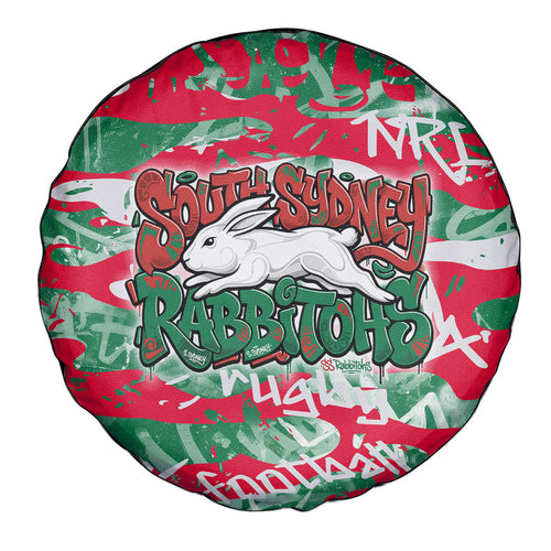 South Sydney Rabbitohs Rugby Spare Tire Cover Graffiti Typography Urban Camo Abstract Street Style