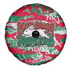 South Sydney Rabbitohs Rugby Spare Tire Cover Graffiti Typography Urban Camo Abstract Street Style