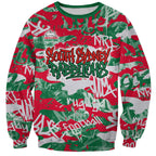 South Sydney Rabbitohs Rugby Sweatshirt Graffiti Typography Urban Camo Abstract Street Style