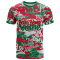 South Sydney Rabbitohs Rugby T Shirt Graffiti Typography Urban Camo Abstract Street Style