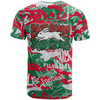 South Sydney Rabbitohs Rugby T Shirt Graffiti Typography Urban Camo Abstract Street Style