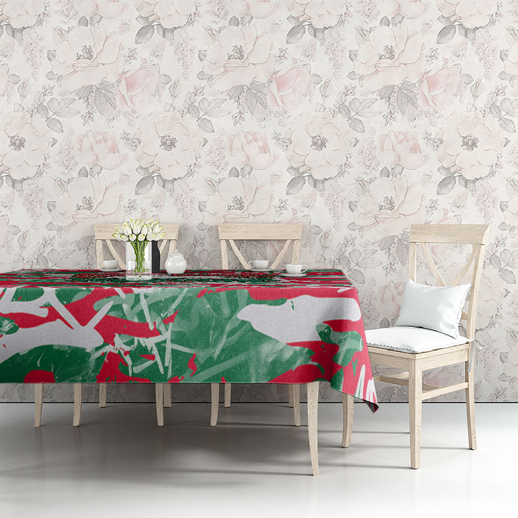 South Sydney Rabbitohs Rugby Tablecloth Graffiti Typography Urban Camo Abstract Street Style