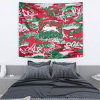 South Sydney Rabbitohs Rugby Tapestry Graffiti Typography Urban Camo Abstract Street Style