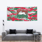 South Sydney Rabbitohs Rugby Tapestry Graffiti Typography Urban Camo Abstract Street Style