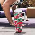 South Sydney Rabbitohs Rugby Tumbler With Handle Graffiti Typography Urban Camo Abstract Street Style