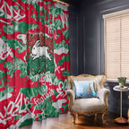 South Sydney Rabbitohs Rugby Window Curtain Graffiti Typography Urban Camo Abstract Street Style